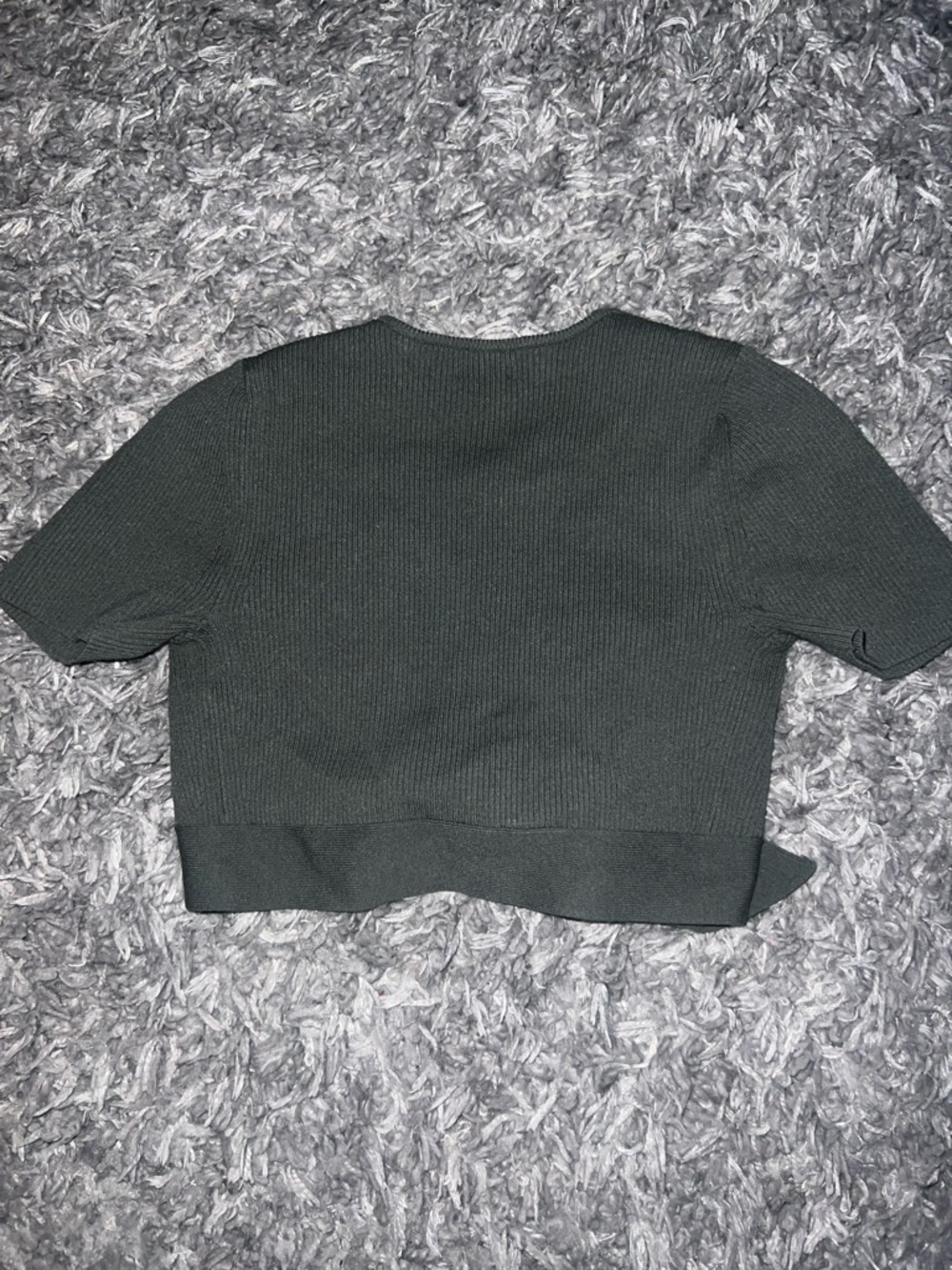Wilfred Olive Green Cropped Tie-Front Cardigan - Picture 5 of 5